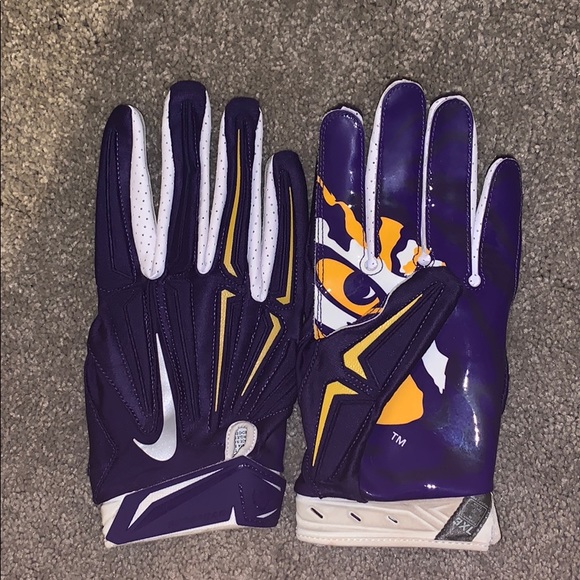 lsu football receiver gloves